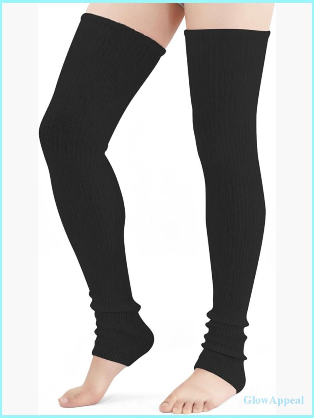 Thigh High Leg Warmers Knitted Over Knee Socks Footless Warm Winter Socks Women